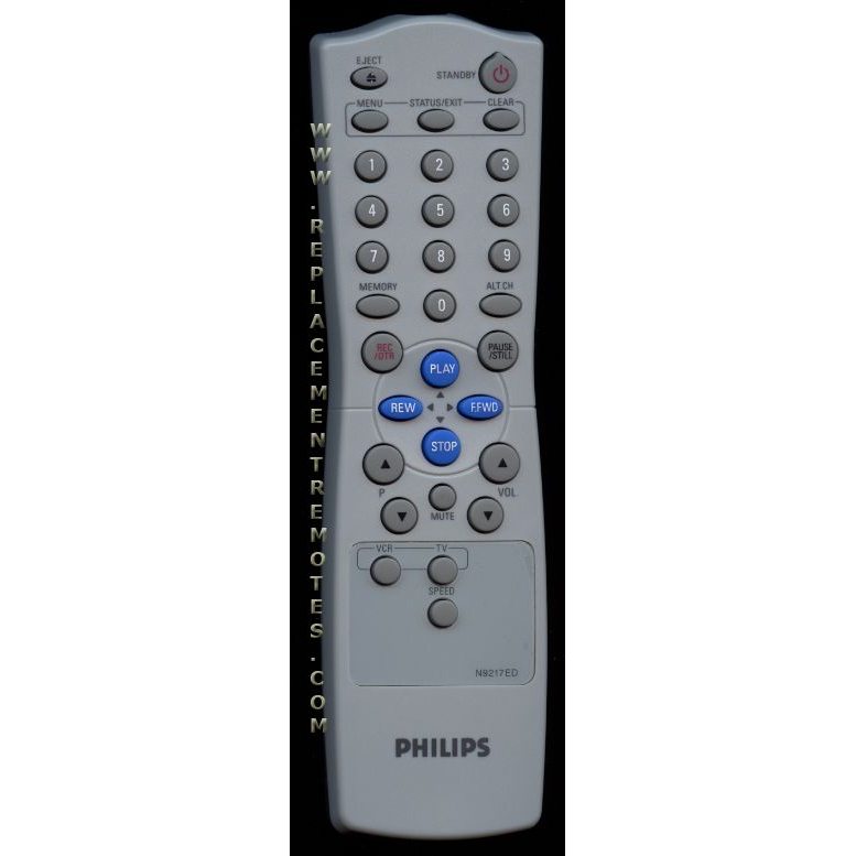 Philips N9217ED VCR Remote Control