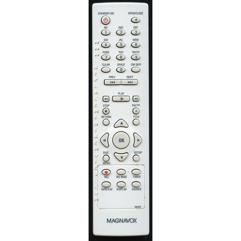 Philips NA473UD DVDR Remote Control