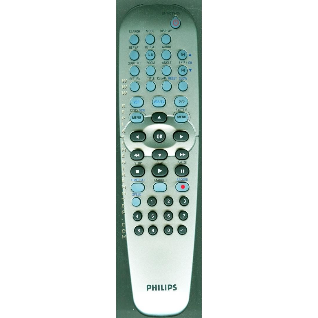 Philips NA725UD DVD/VCR Remote Control