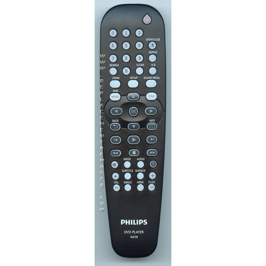 Philips NA729UD DVD Remote Control