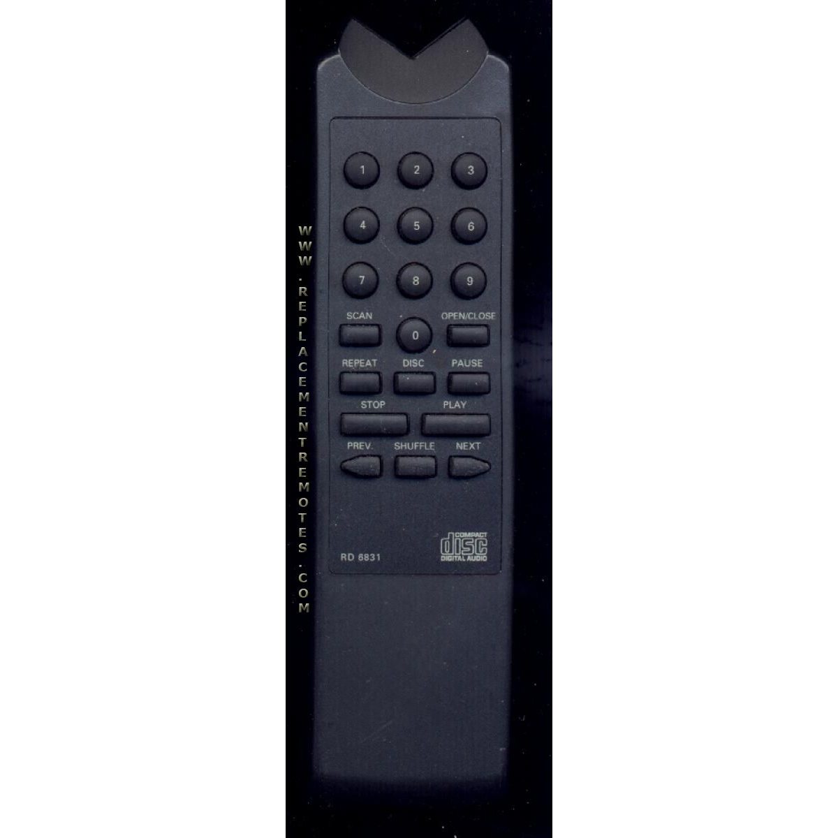 Philips RD6831 CD Remote Control