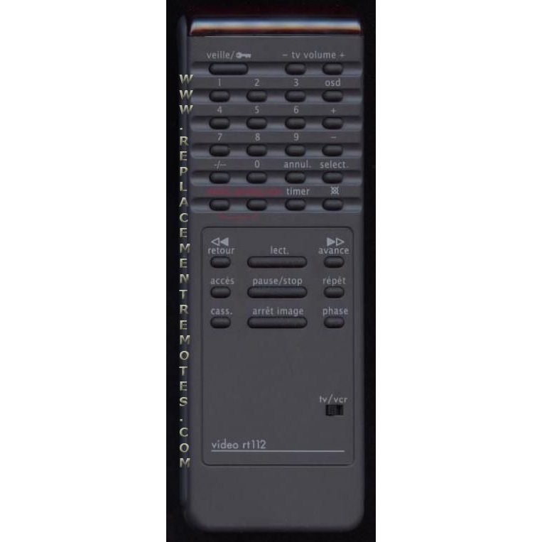 Philips RT112/242 VCR Remote Control