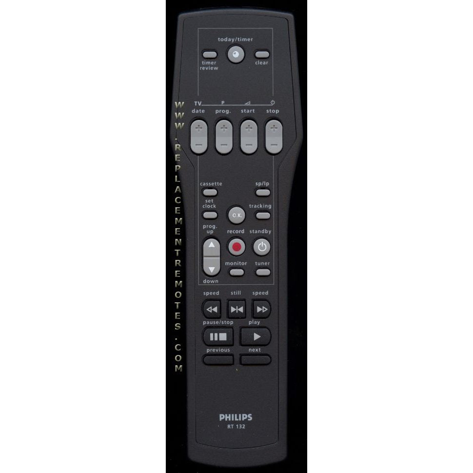 Philips RT132 VCR Remote Control