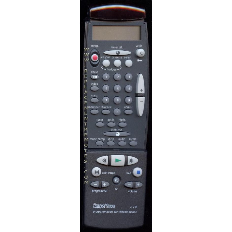 Philips RT436/444 VCR Remote Control