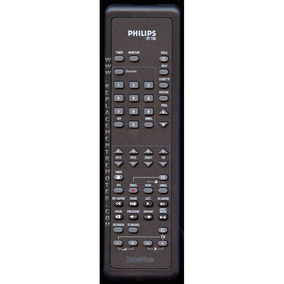 Philips RT736 Consumer Electronics Remote Control