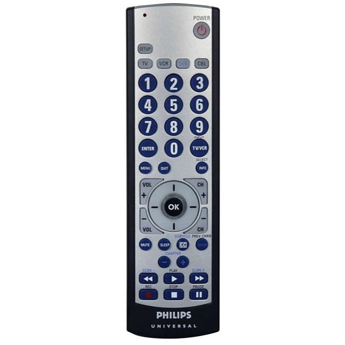 Philips SRU2104S/27 4-Device Universal Remote Control