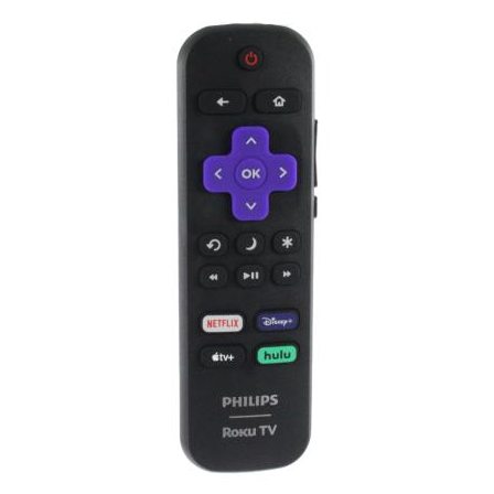 Philips URMT21CND025 Roku TV Remote Control - Netflix, Disney, Apple TV +, Hulu - URMT21CND025