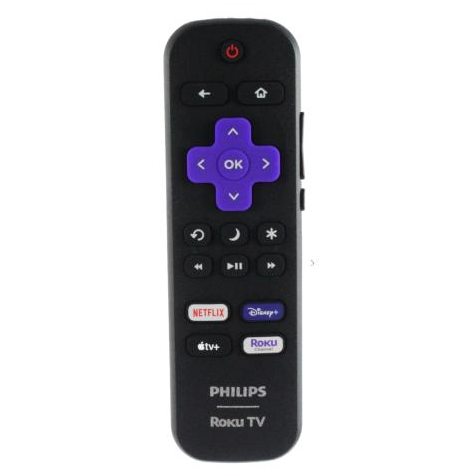 Philips URMT21CND027 ROKU TV Remote Control - Netflix, Disney, Apple TV +, Roku - URMT21CND027