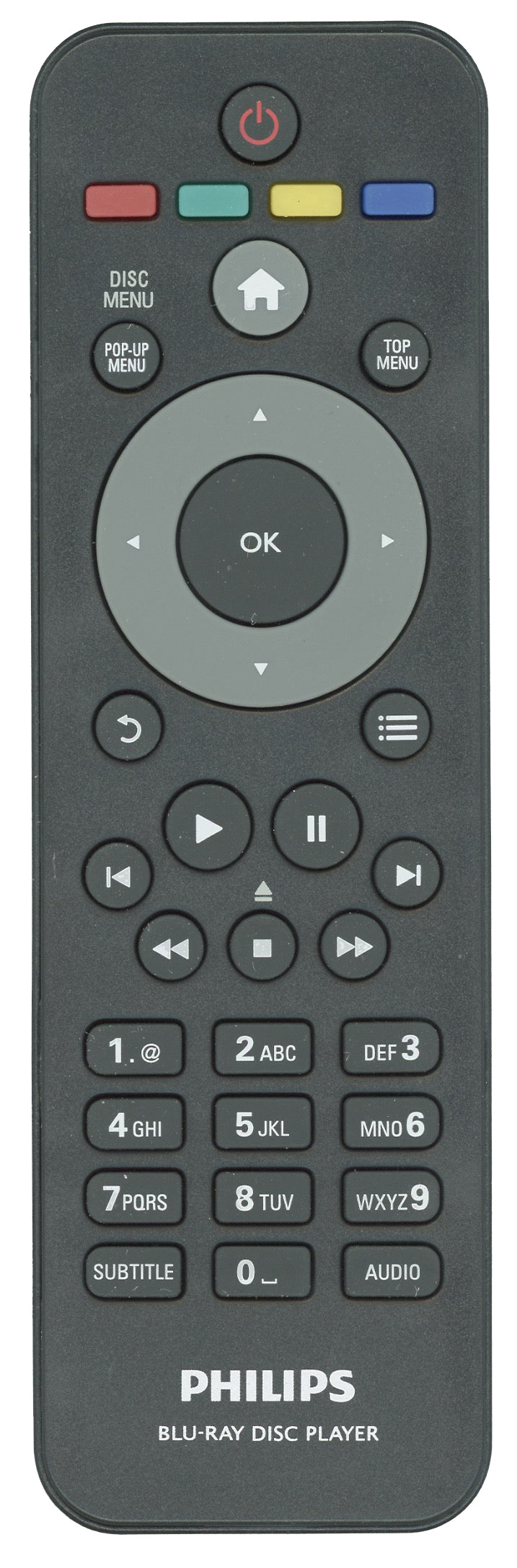 Philips BDP3406 Blu-ray Remote Control