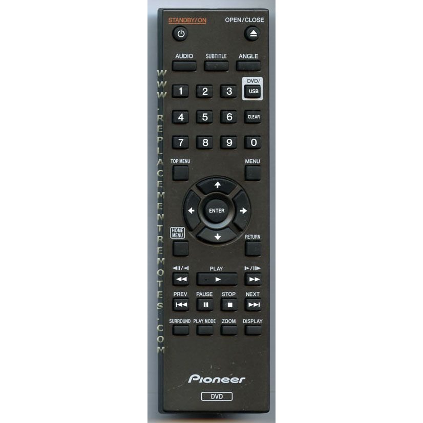 Pioneer 076E0PP011 DVD Remote Control