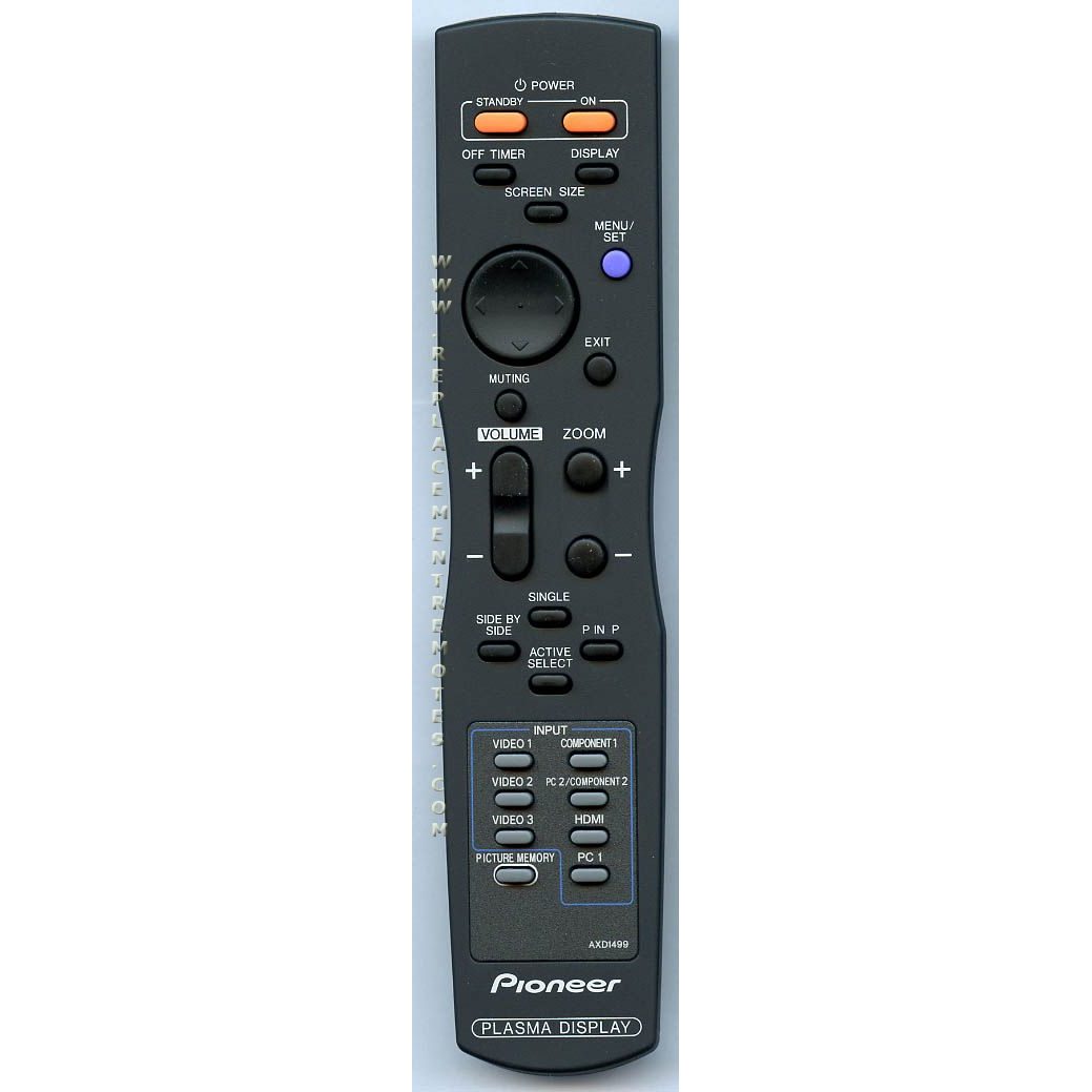 Pioneer AXD1499 TV Remote Control