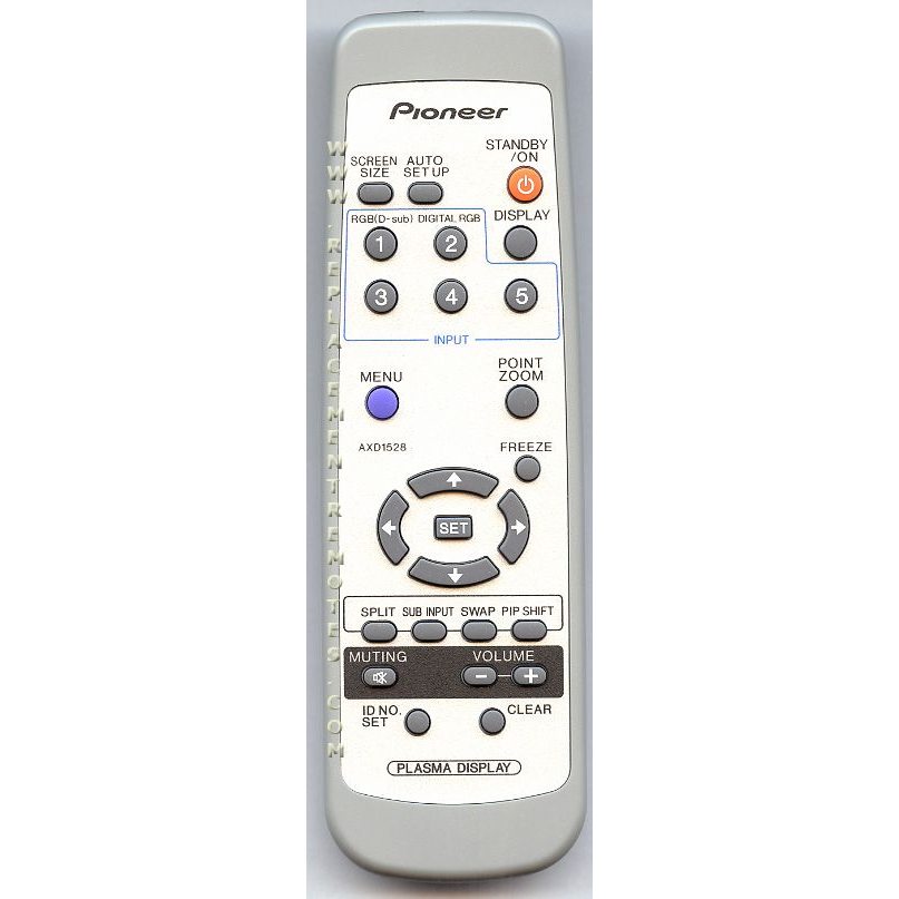 Pioneer AXD1528 plasma display Monitor Remote Control