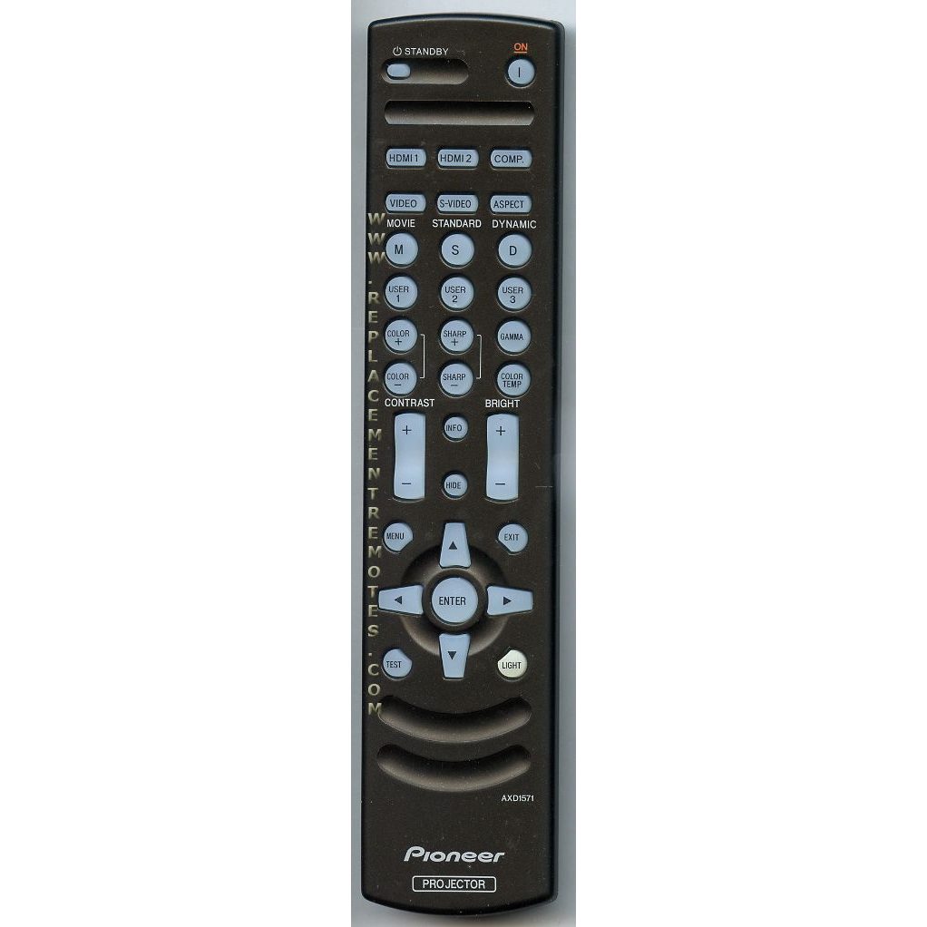 Pioneer AXD1571 Projector Remote Control