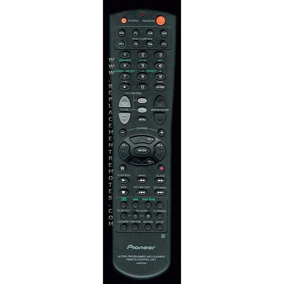 Pioneer AXD7248 Receiver Remote Control