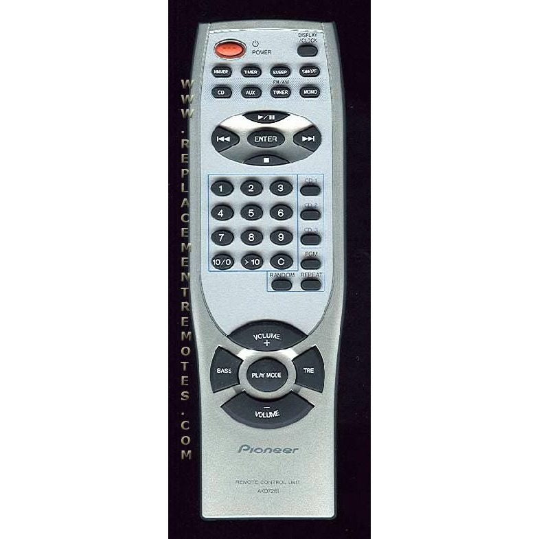 Pioneer AXD7261 Audio Remote Control