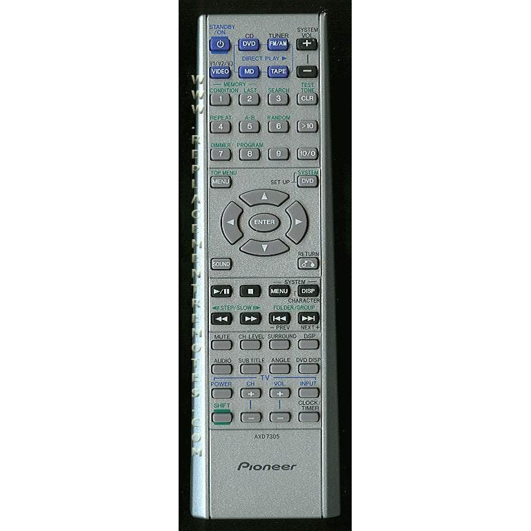 Pioneer AXD7305 Receiver Remote Control