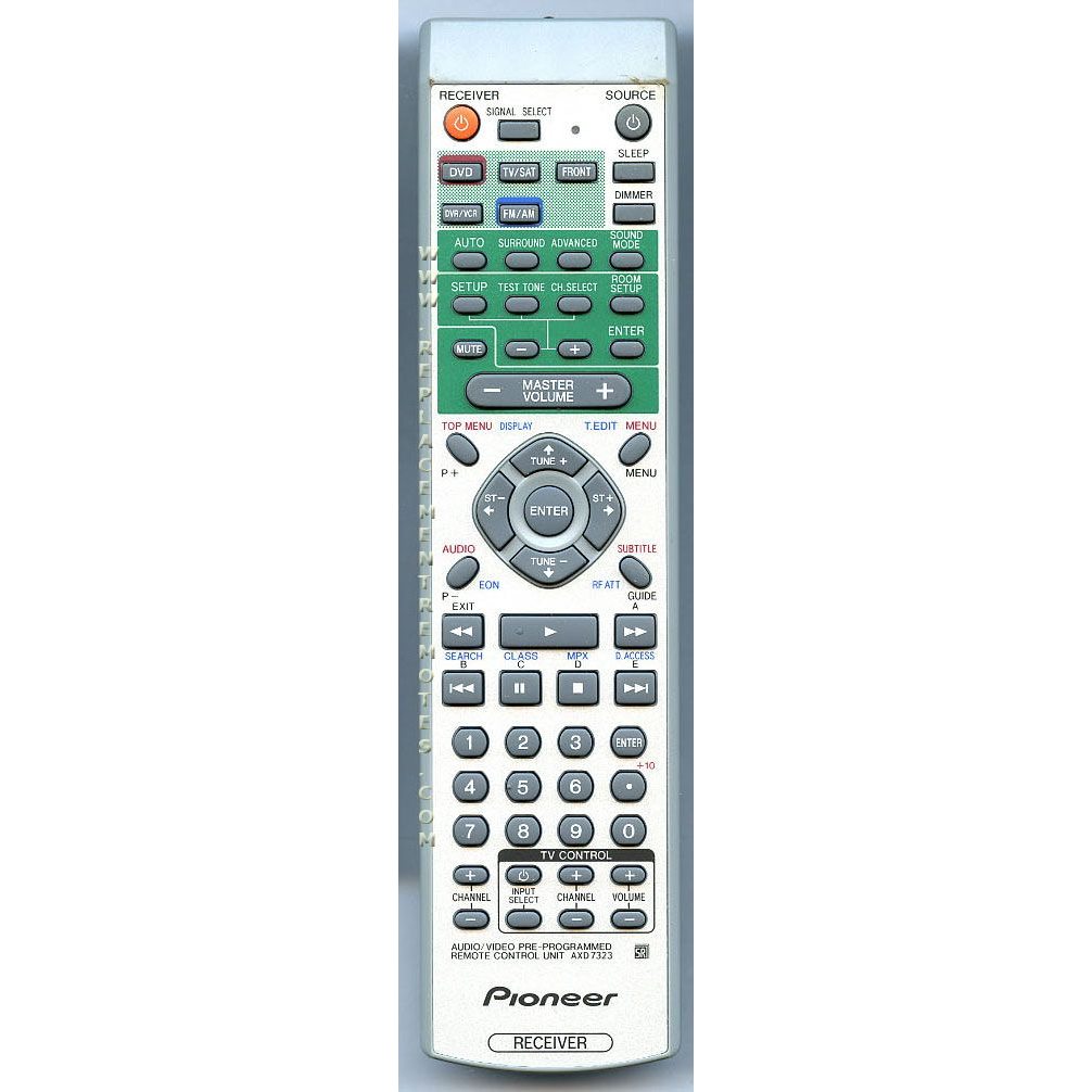 Pioneer AXD7323 Receiver Remote Control