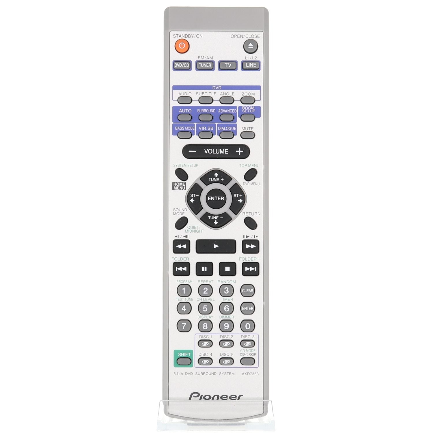 Pioneer AXD7353 Receiver Remote Control