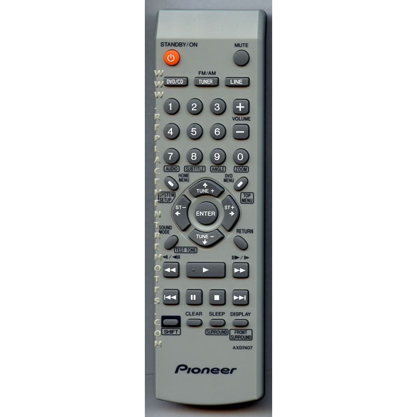 Pioneer AXD7407 DVD Remote Control