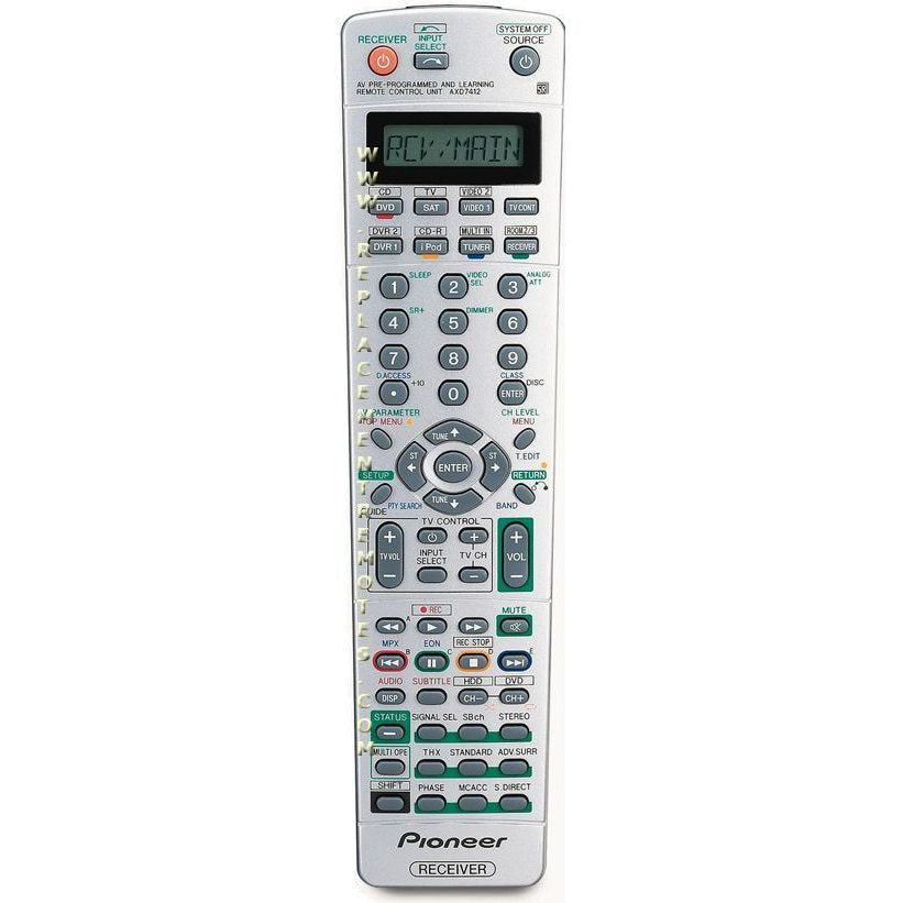 Pioneer AXD7412 Receiver Remote Control