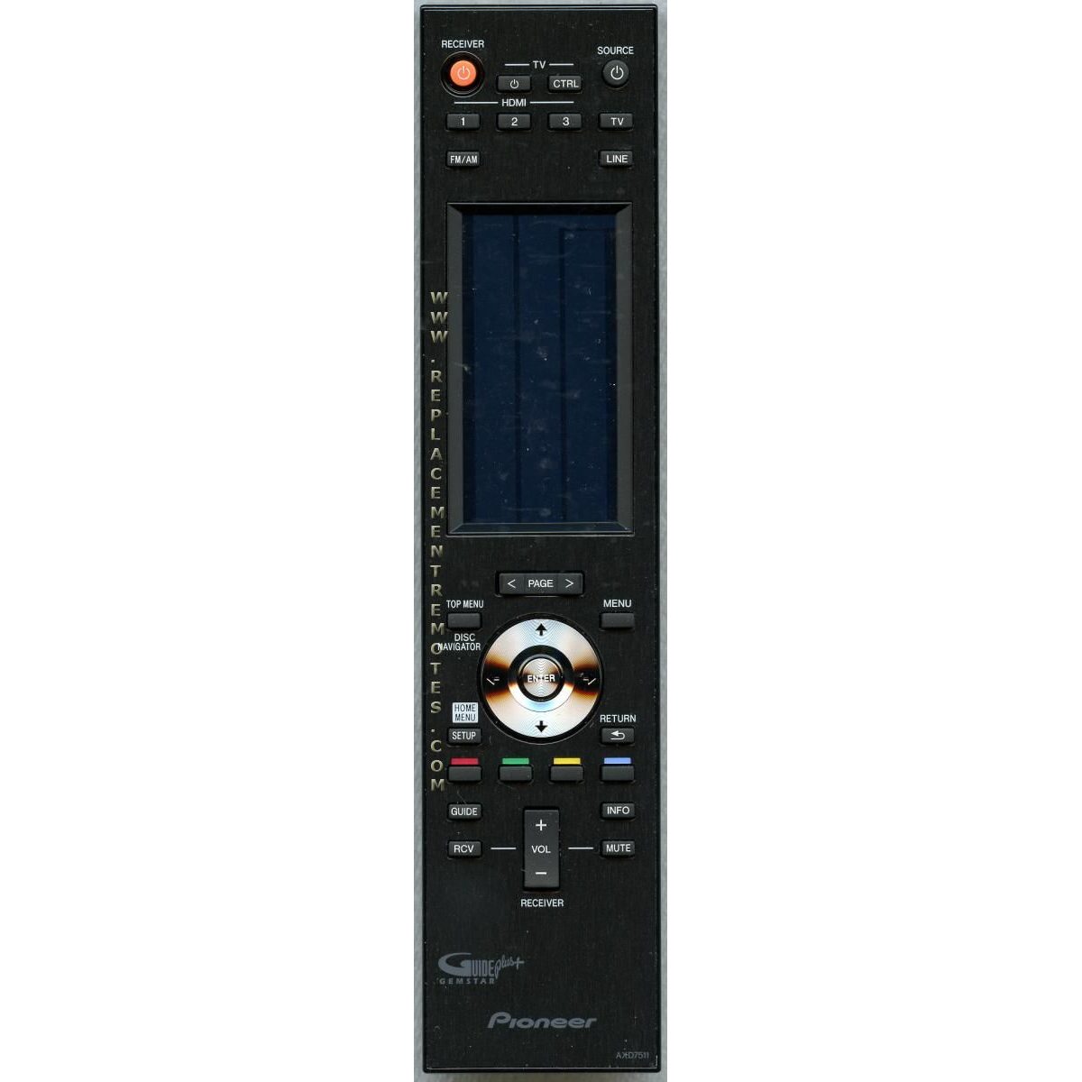 Pioneer AXD7511 Receiver Remote Control