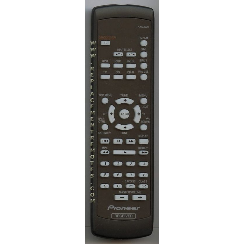 Pioneer AXD7529 Receiver Remote Control