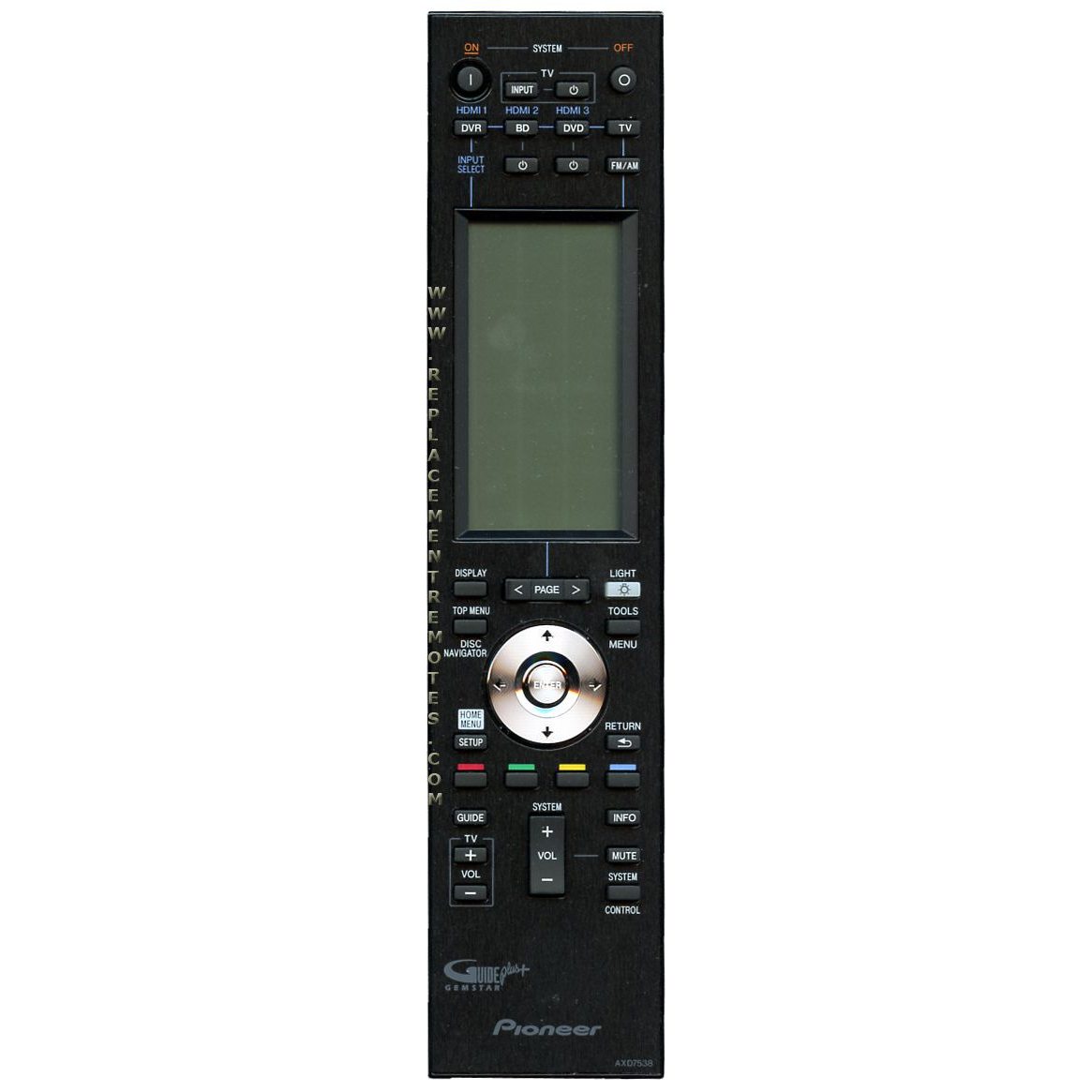 Pioneer AXD7538 Audio Remote Control