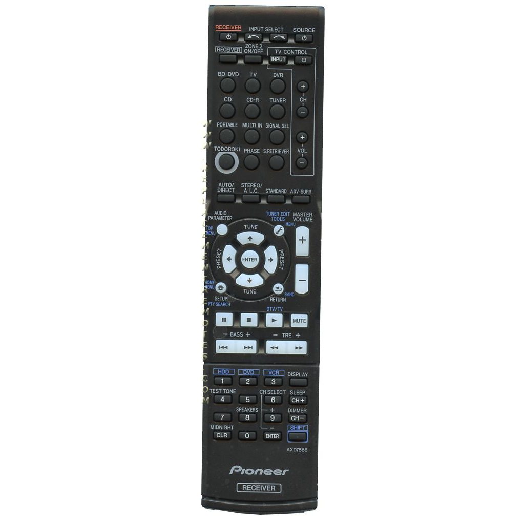 Pioneer AXD7566 Receiver Remote Control