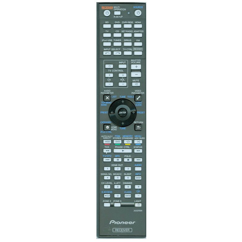 Pioneer AXD7591 Audio Remote Control