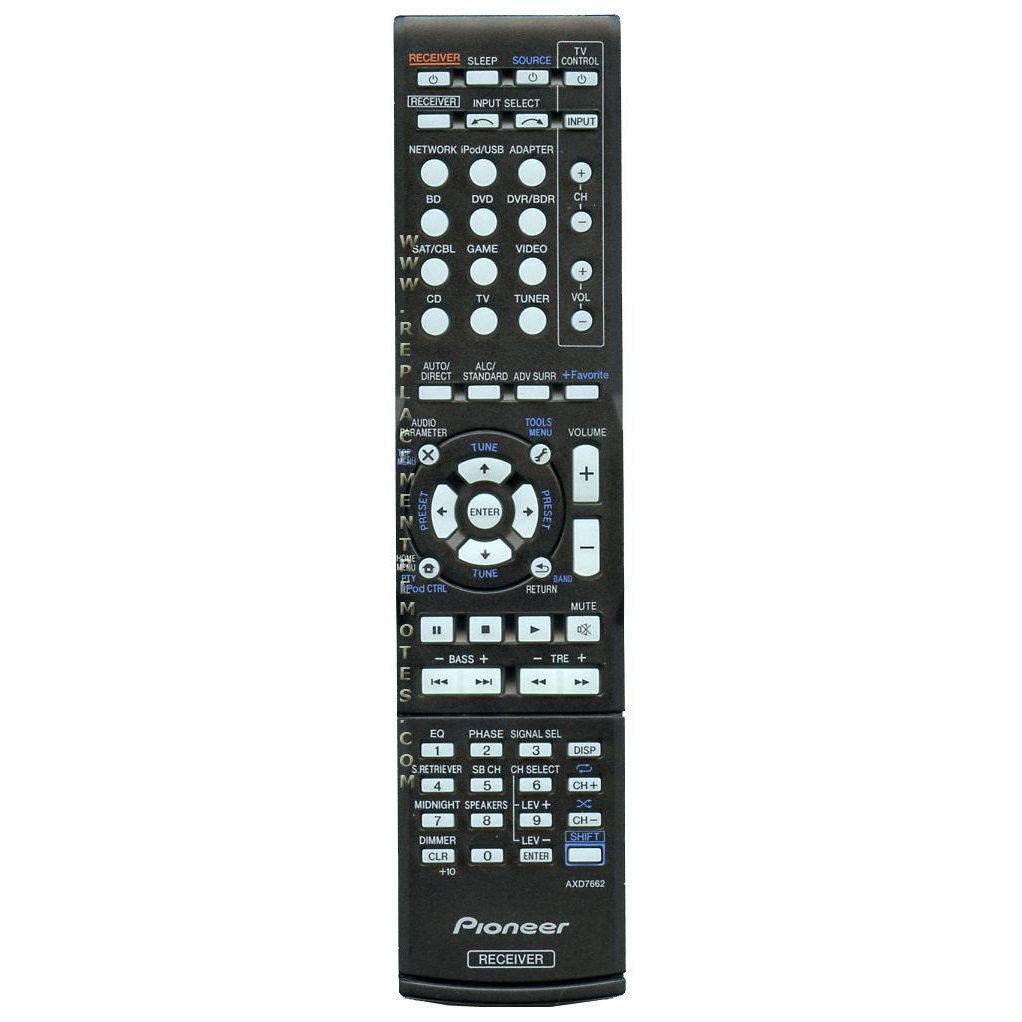 Pioneer AXD7662 Receiver Remote Control