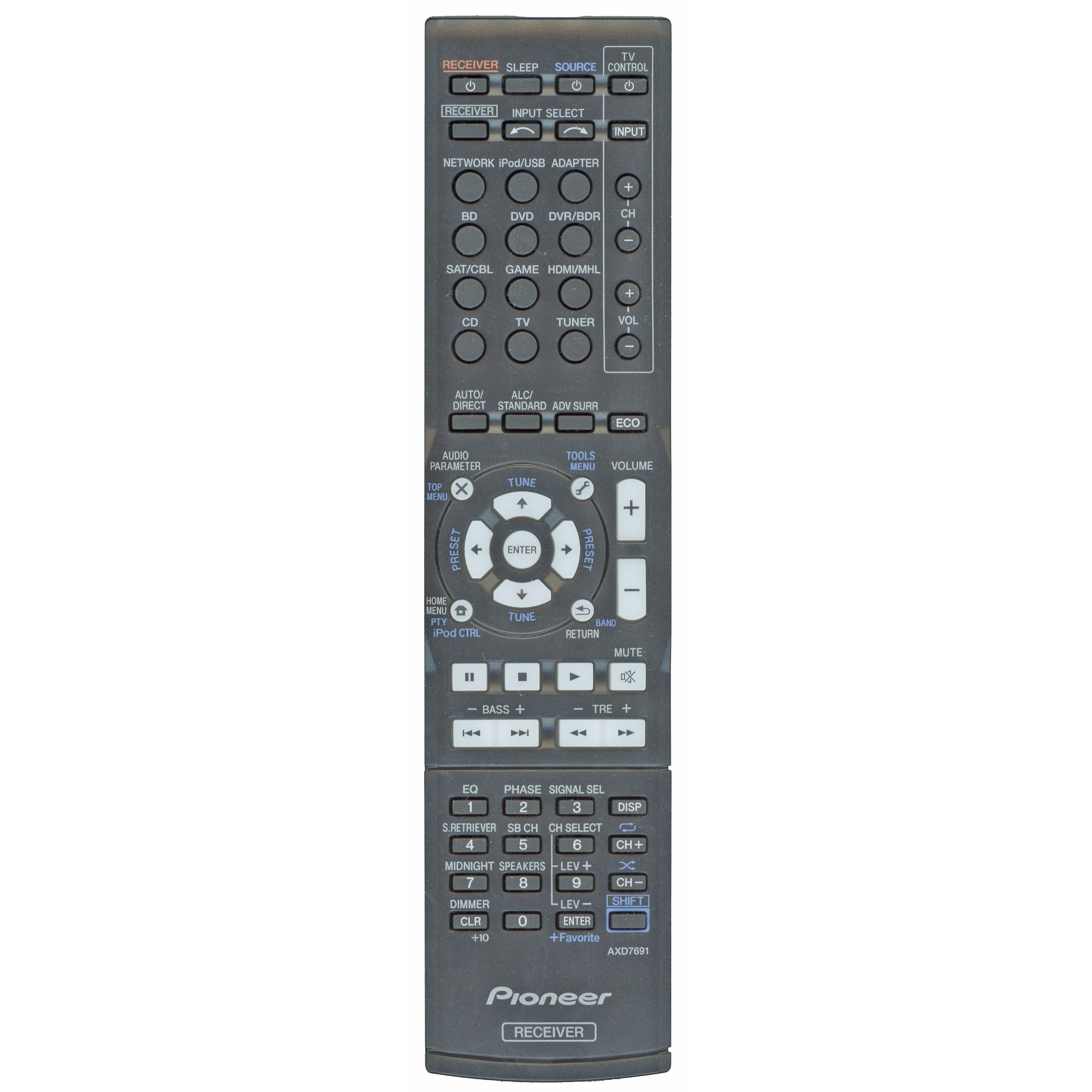 Pioneer AXD7691 Receiver Remote Control