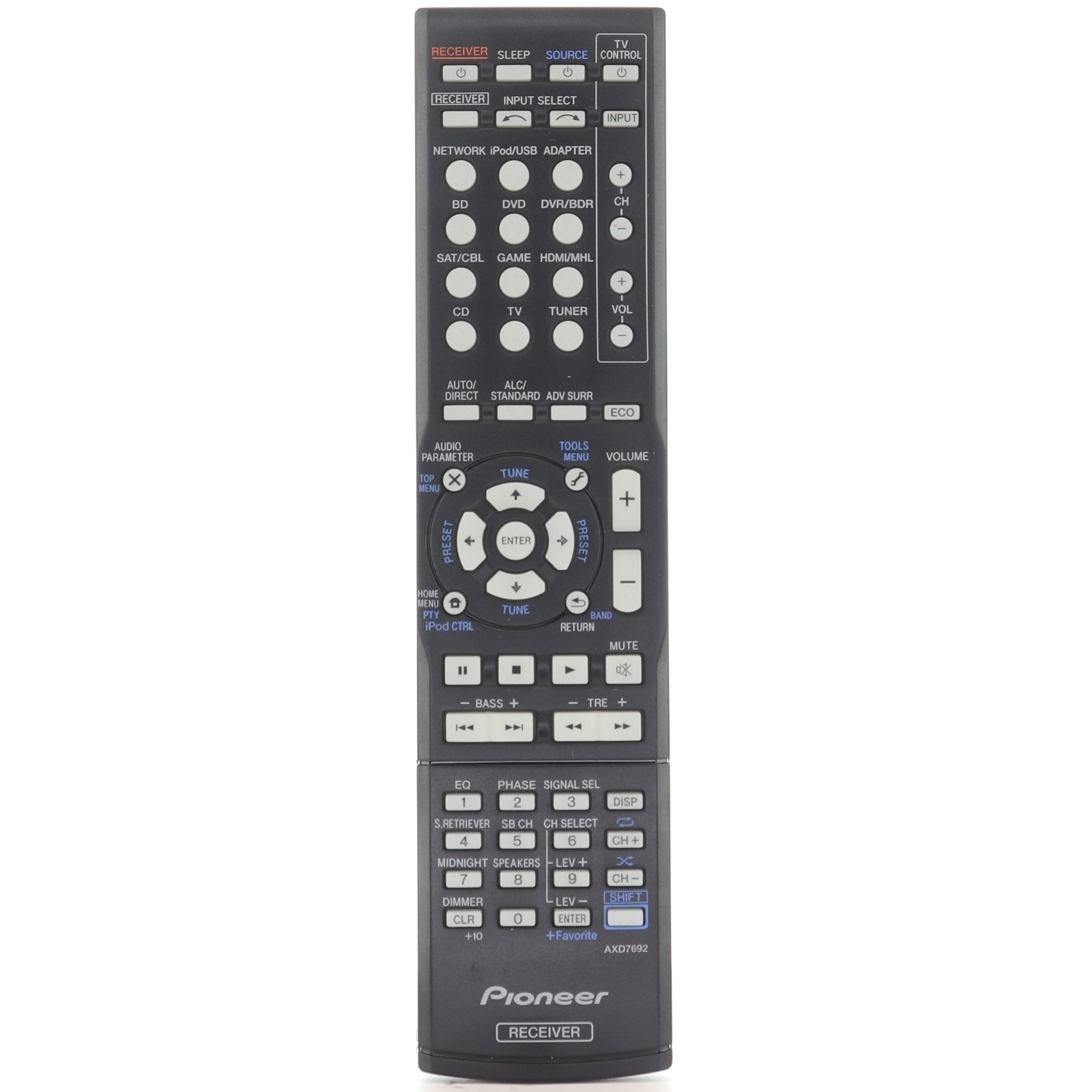 Pioneer AXD7692 Receiver Remote Control