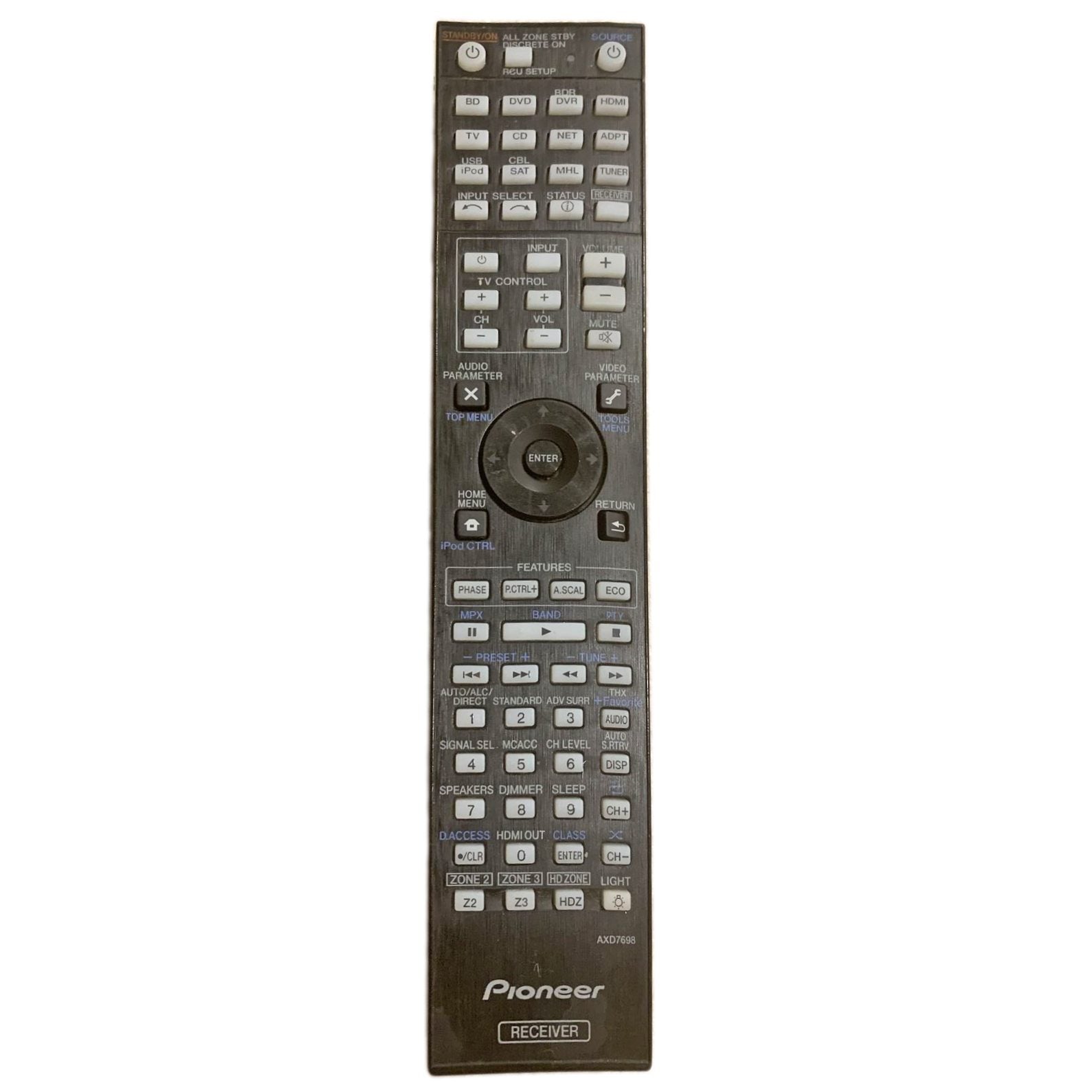 Pioneer AXD7698 Receiver Remote Control