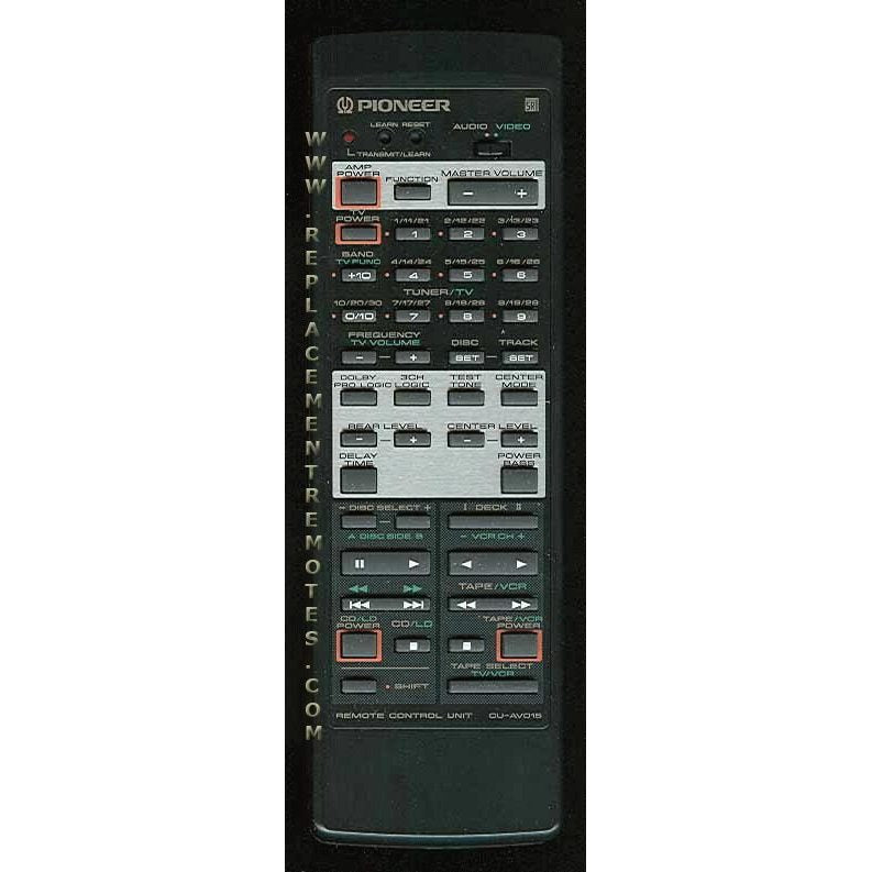 Pioneer CUAV015 Receiver Remote Control