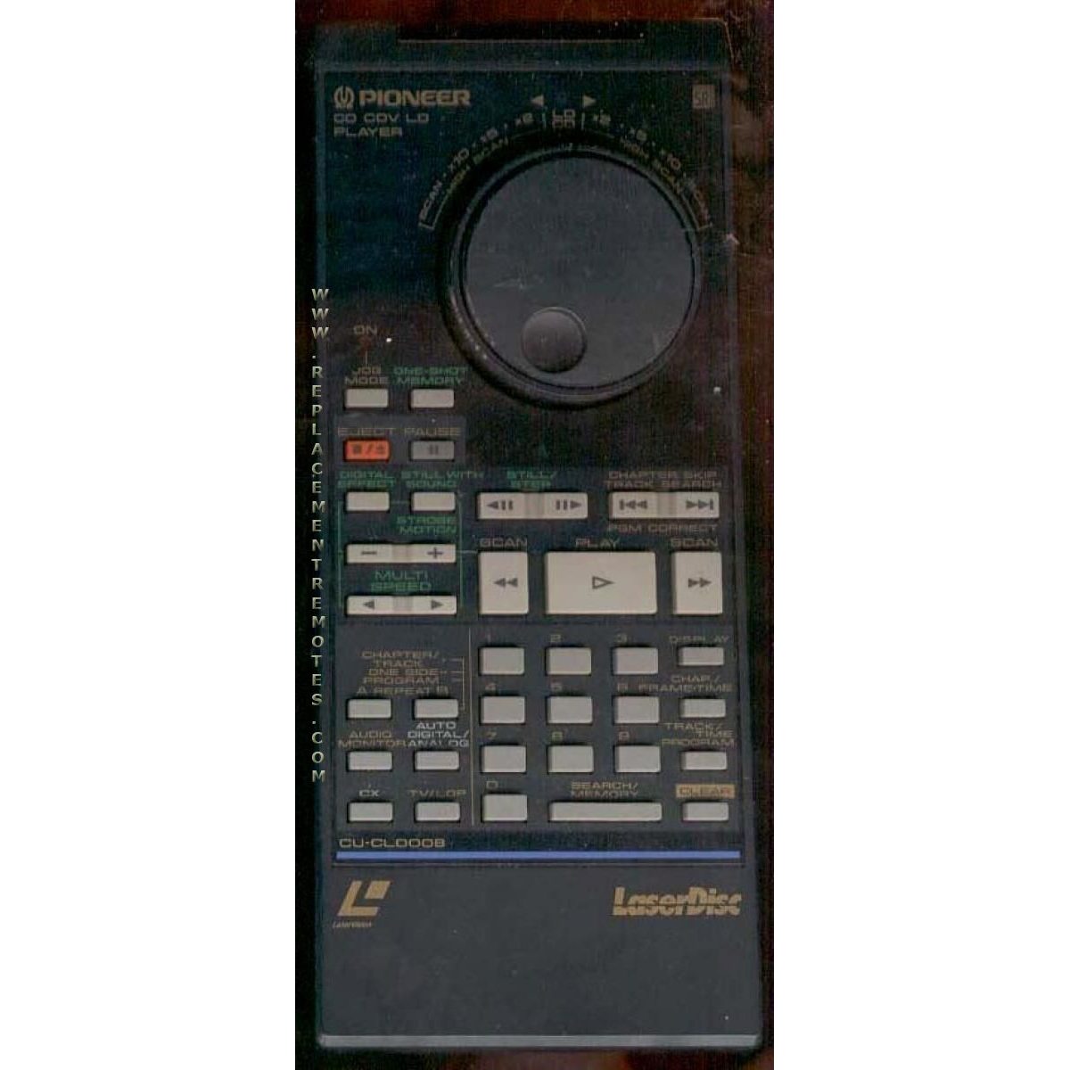 Pioneer CUCLD008 Laser Disc Remote Control