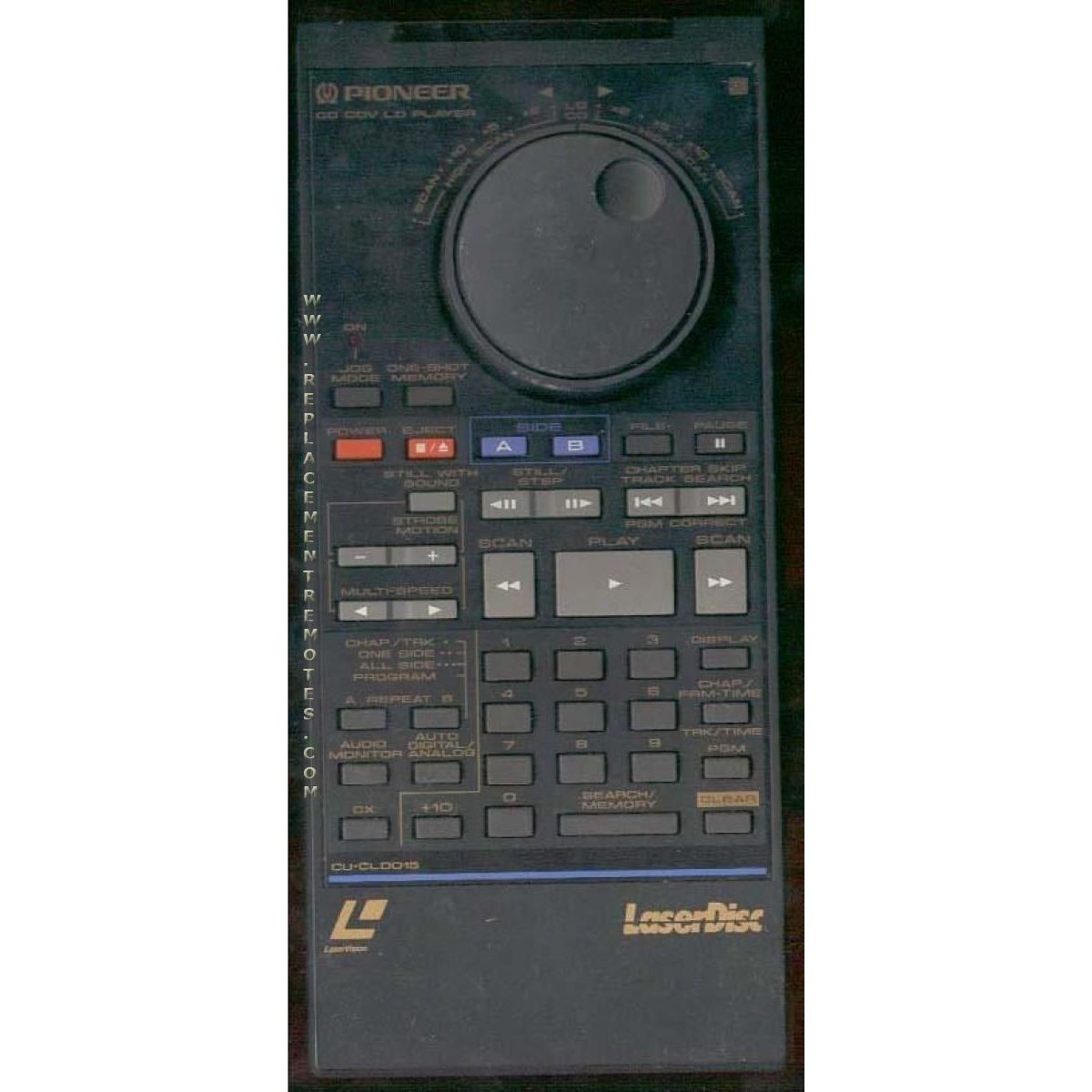 Pioneer CUCLD015 Laser Disc Remote Control