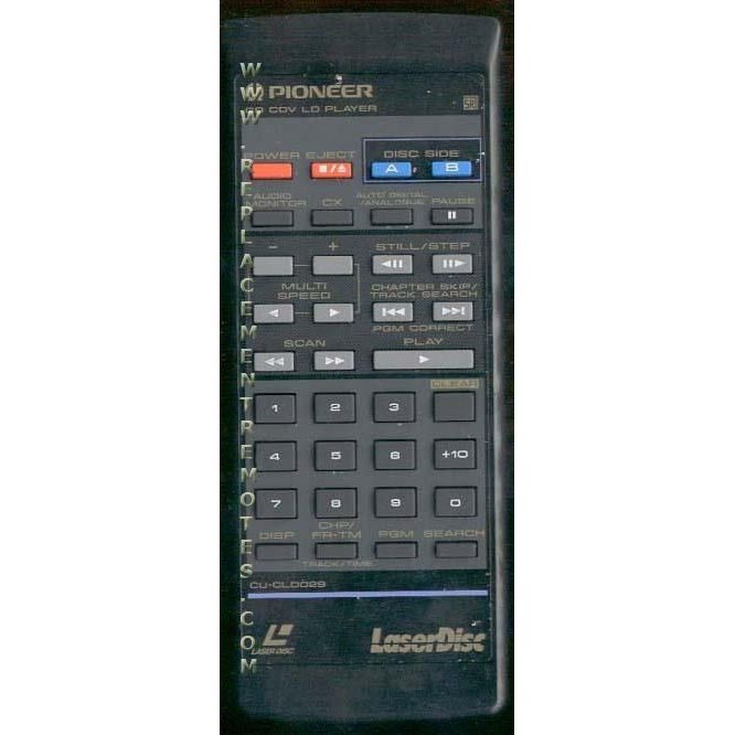 Pioneer CUCLD029 Laser Disc Remote Control