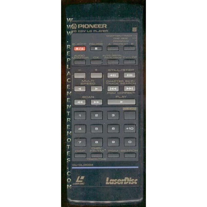 Pioneer CUCLD034 Laser Disc Remote Control