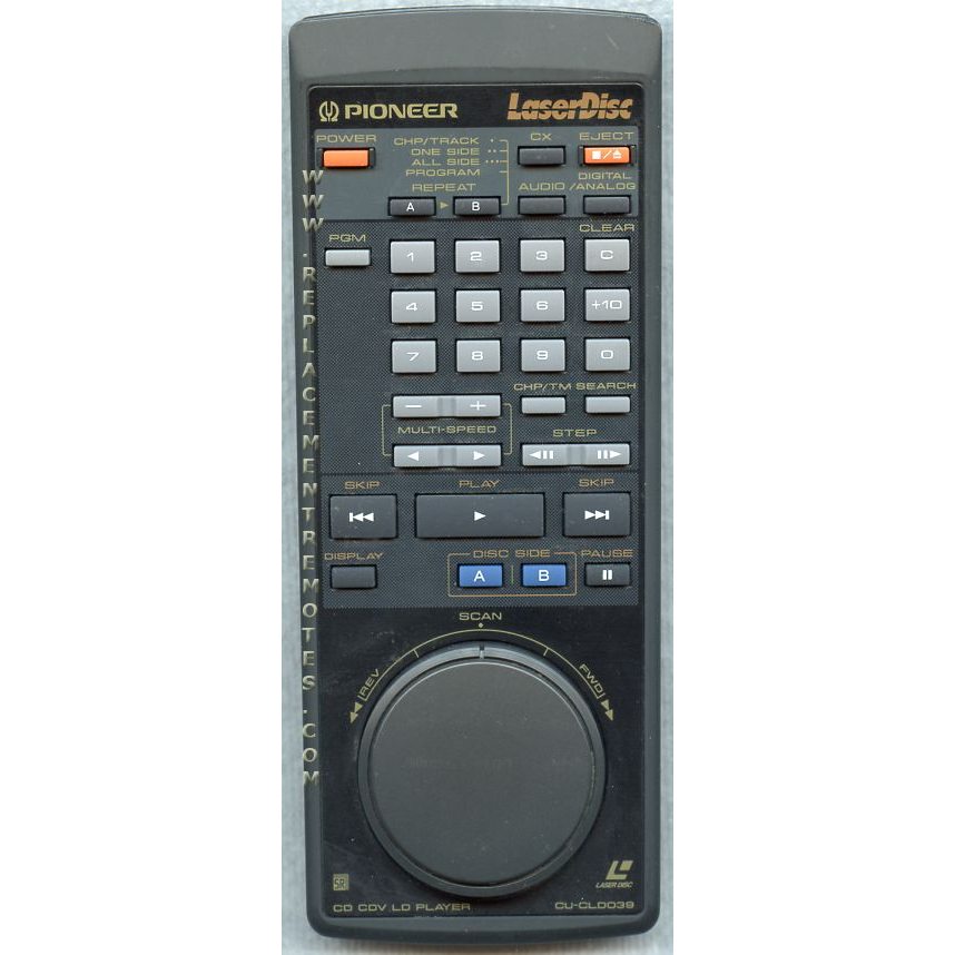 Pioneer CUCLD039 Laser Disc Remote Control