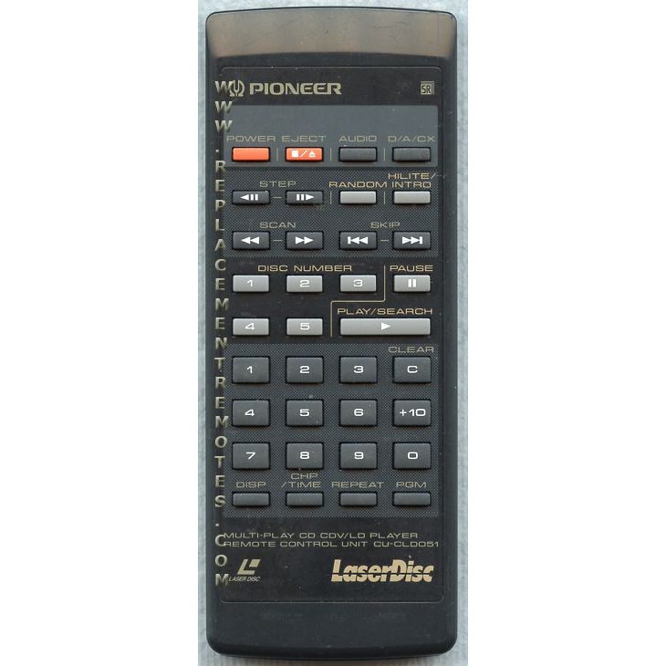 Pioneer CUCLD051 Laser Disc Remote Control