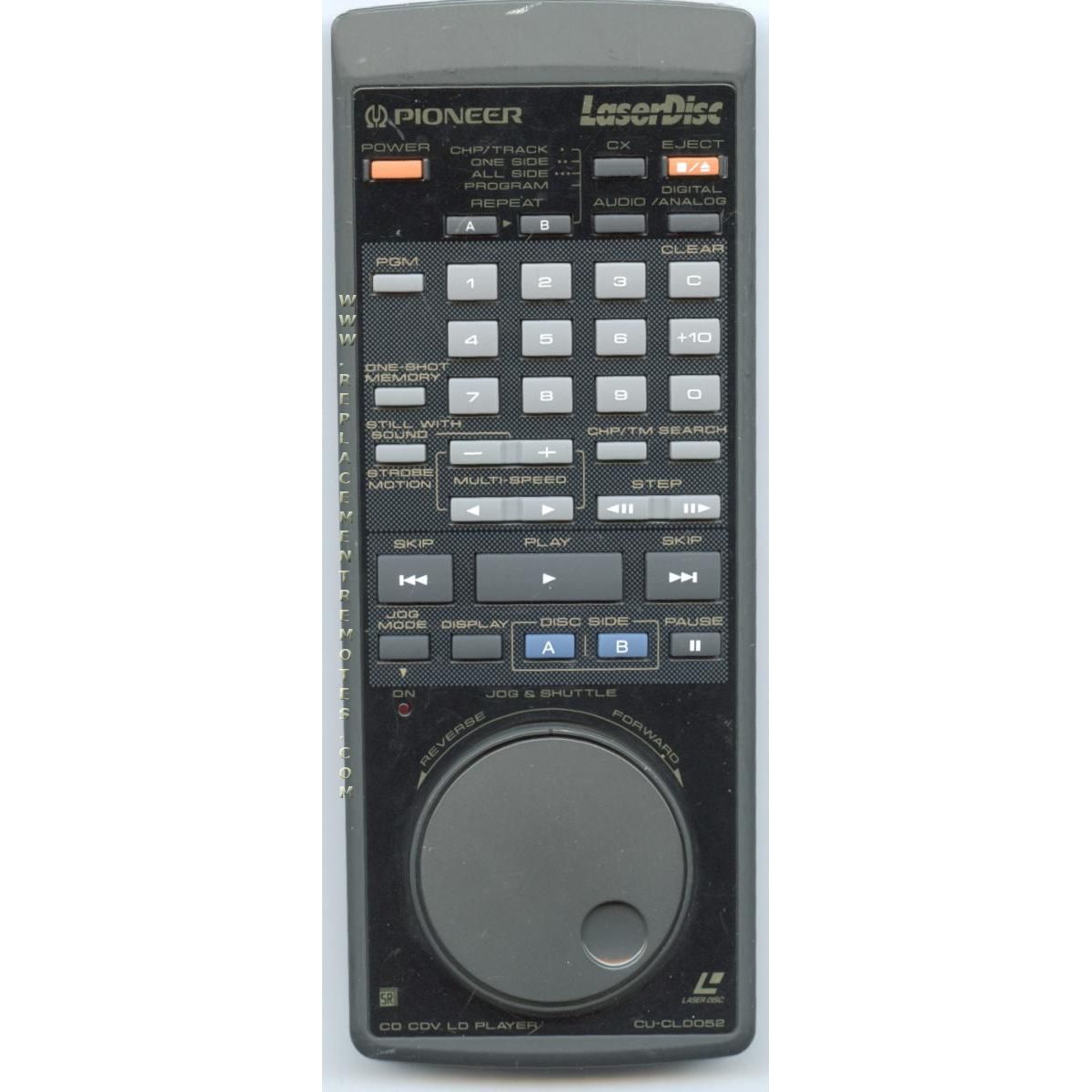 Pioneer CUCLD052 Laser Disc Remote Control