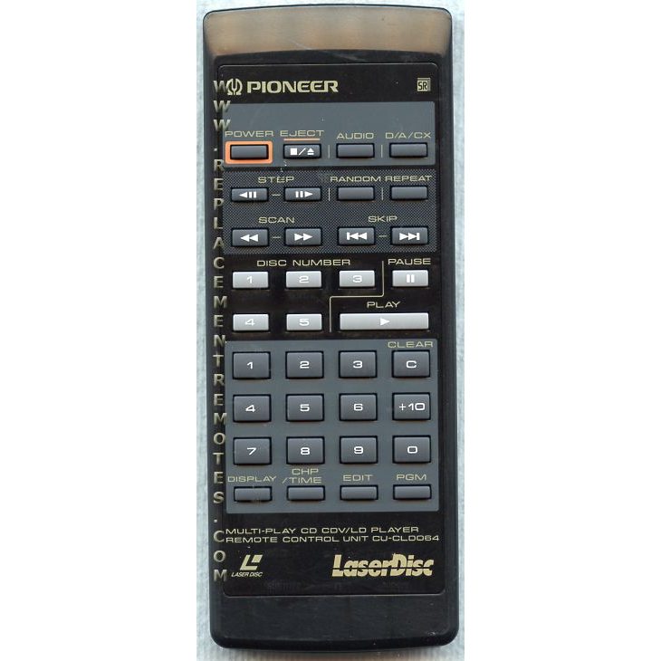 Pioneer CUCLD064 Laser Disc Remote Control