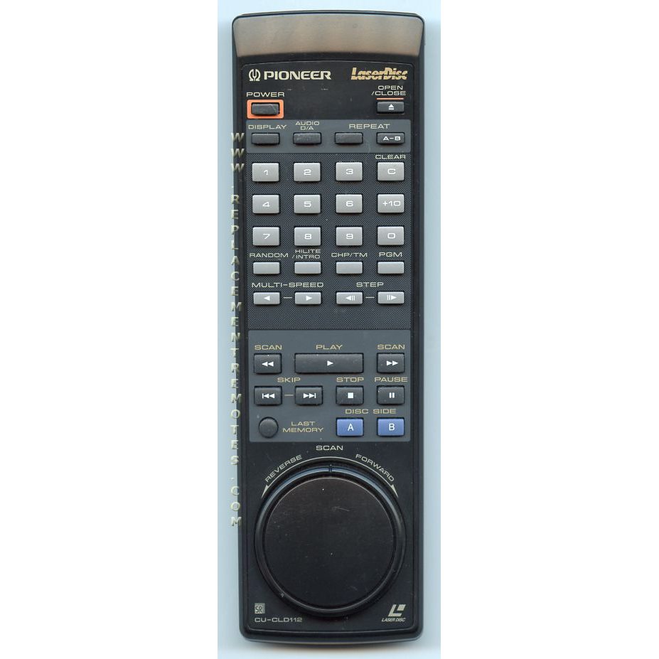 Pioneer CUCLD112 DVD Remote Control