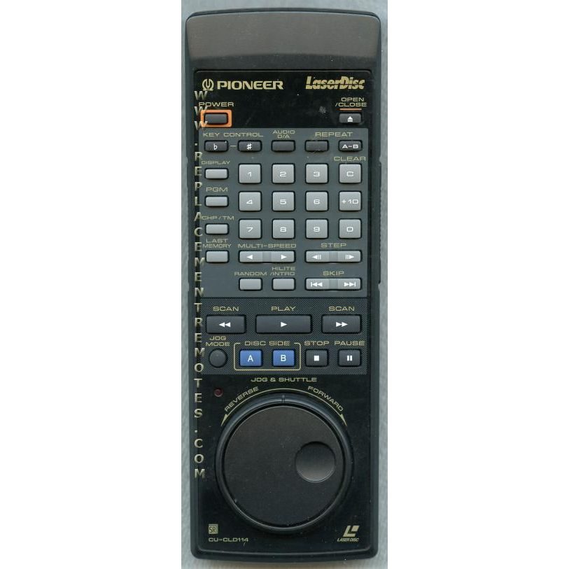 Pioneer CUCLD114 Laser Disc Remote Control