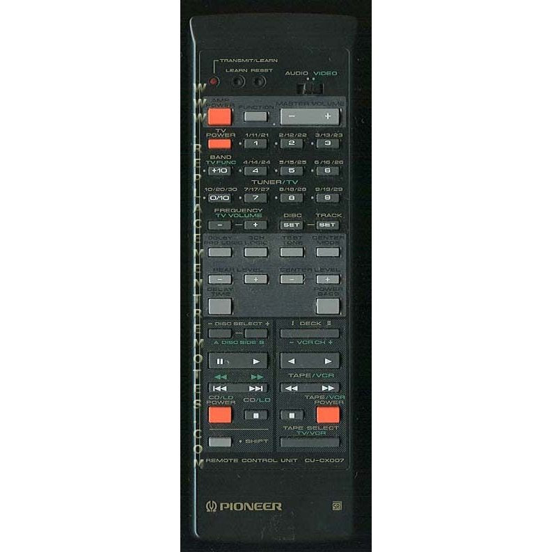 Pioneer CUCX007 Receiver Remote Control