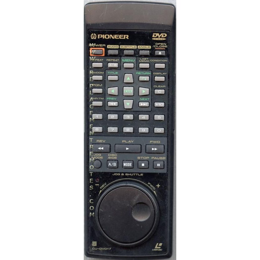 Pioneer CUDV017 DVD Remote Control