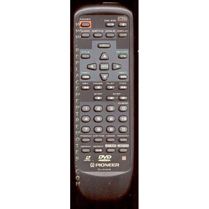 Pioneer CUDV018 Laser Disc Remote Control