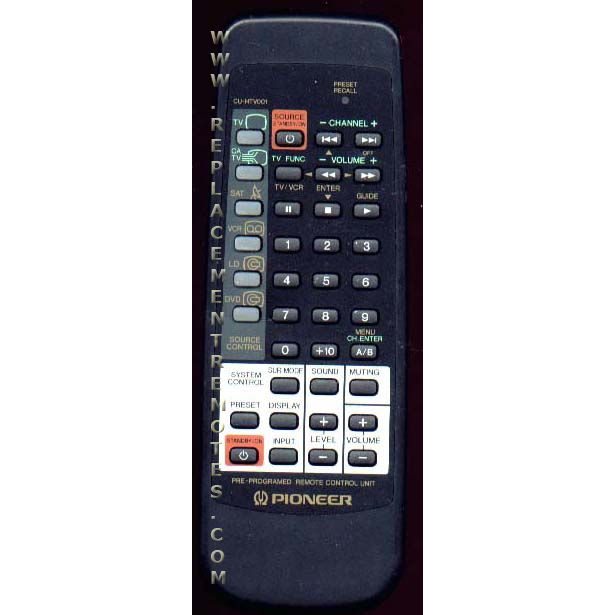 Pioneer CUHTV001 Audio Remote Control