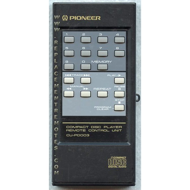 Pioneer CUPD003 CD Remote Control