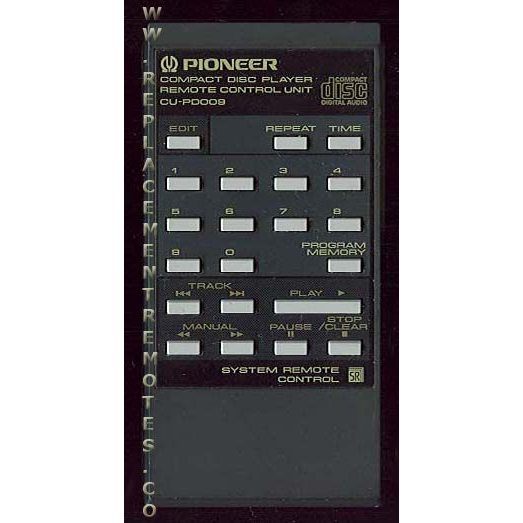 Pioneer CUPD009 CD Remote Control